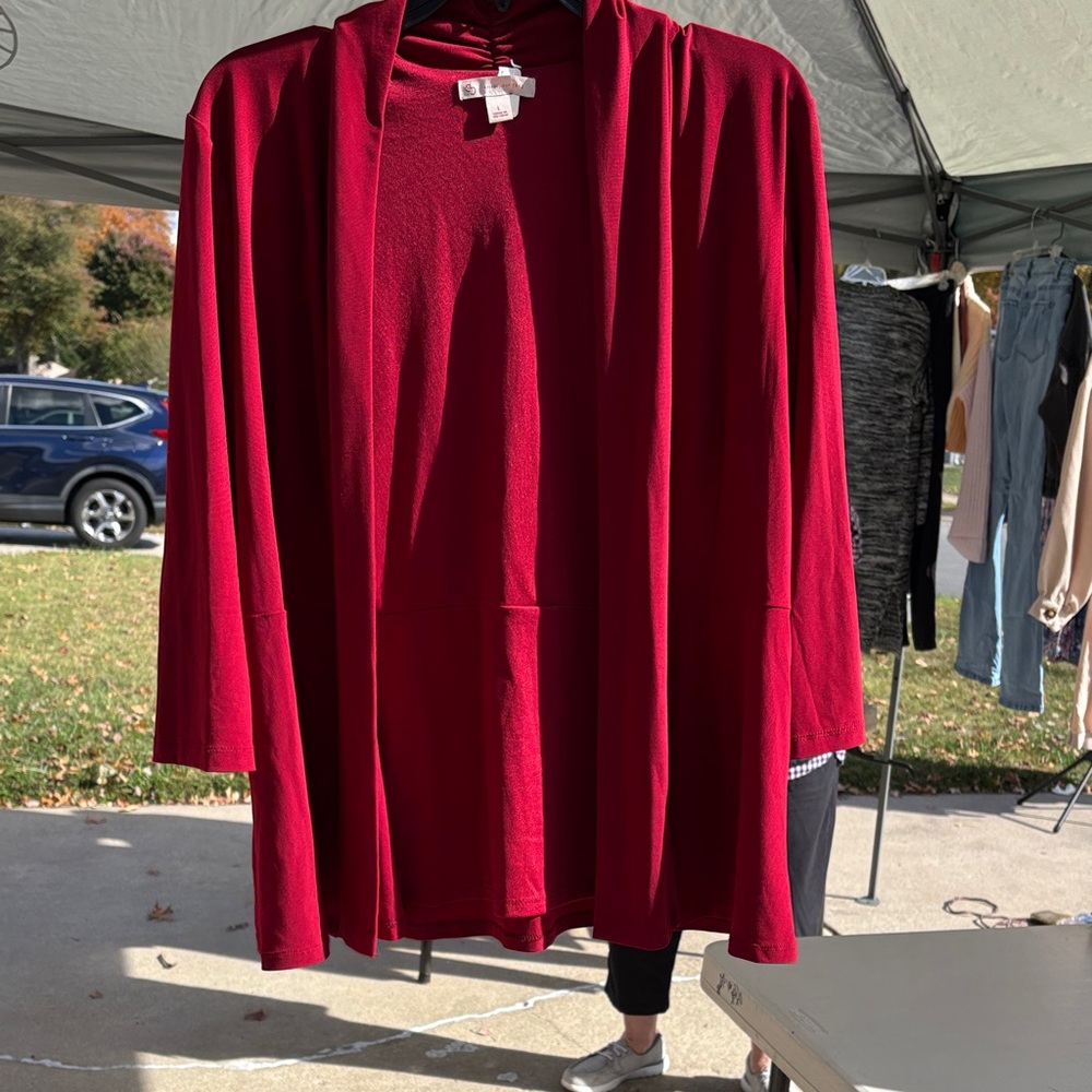 Dress Barn Red Women's cardigan
